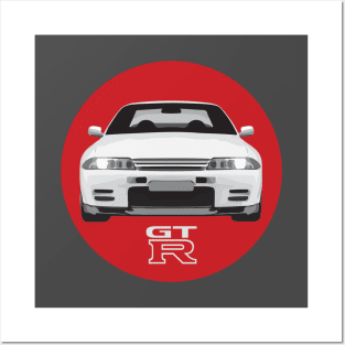 Nissan Skyline GTR R32 Design Posters and Art